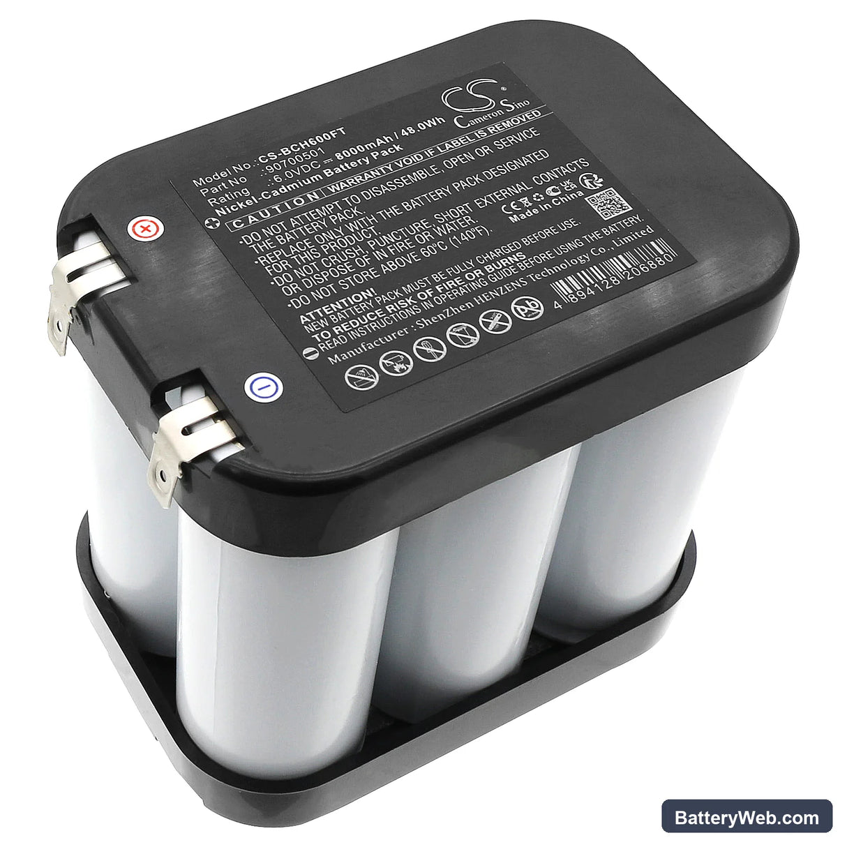 Bosch Eisemann Halo 6 Replacement Battery, 6V, 8000mAh, Ni-CD 1