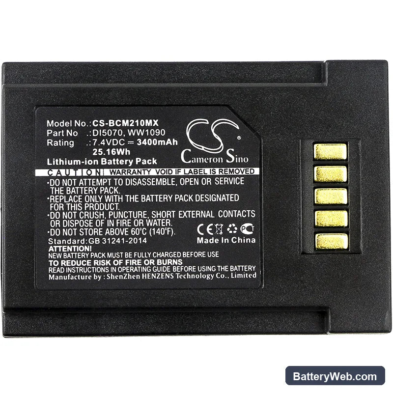 BCI SpectrO2 Pulse Oximeters Replacement Battery, 7.4V, 3400mAh, Li-ion 3