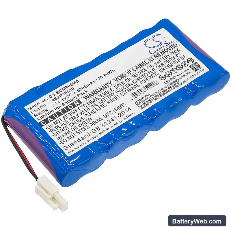 Biocare PM900S Replacement Battery, 14.8V, 5200mAh, Li-ion 1
