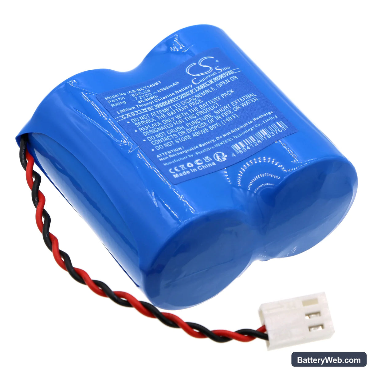 Logisty L3303 Replacement Battery, 7.2V, 6500mAh, Li-SOCl2 1