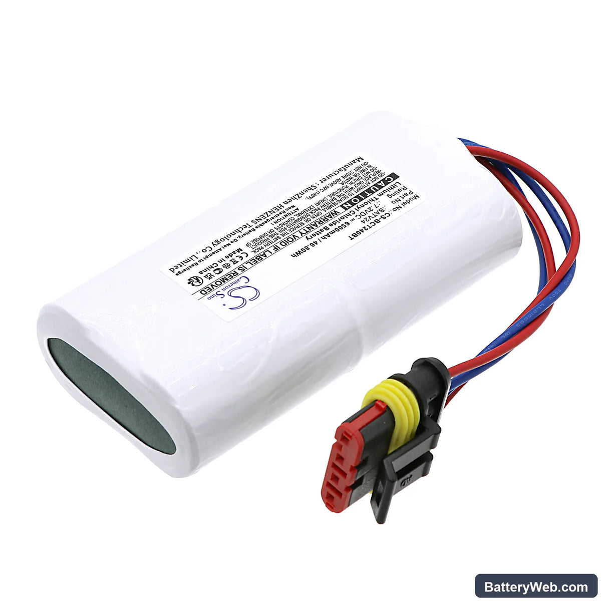Daitem DC408 Replacement Battery, 7.2V, 6500mAh, Li-SOCl2 2