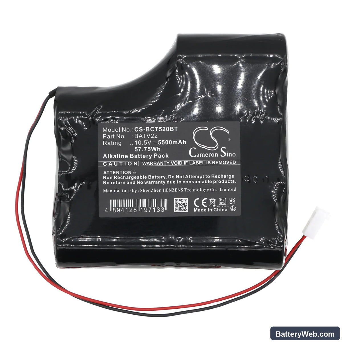 Daitem 520-27D Replacement Battery, 10.5V, 5500mAh, Alkaline 3