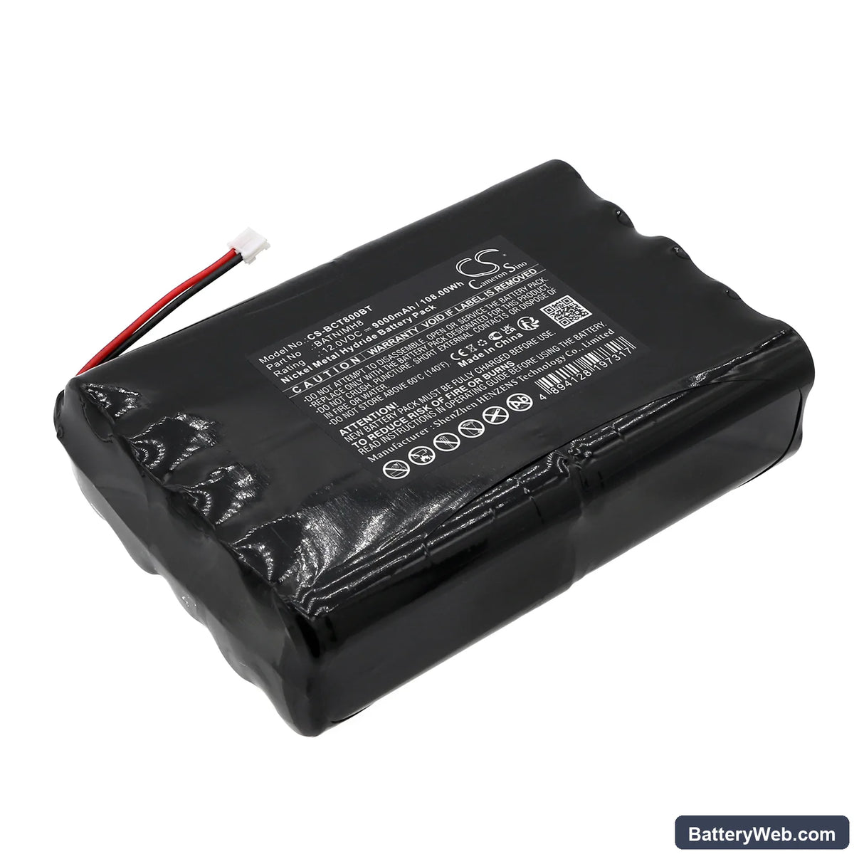 Daitem 318-16D Replacement Battery, 12V, 9000mAh, Ni-MH 1
