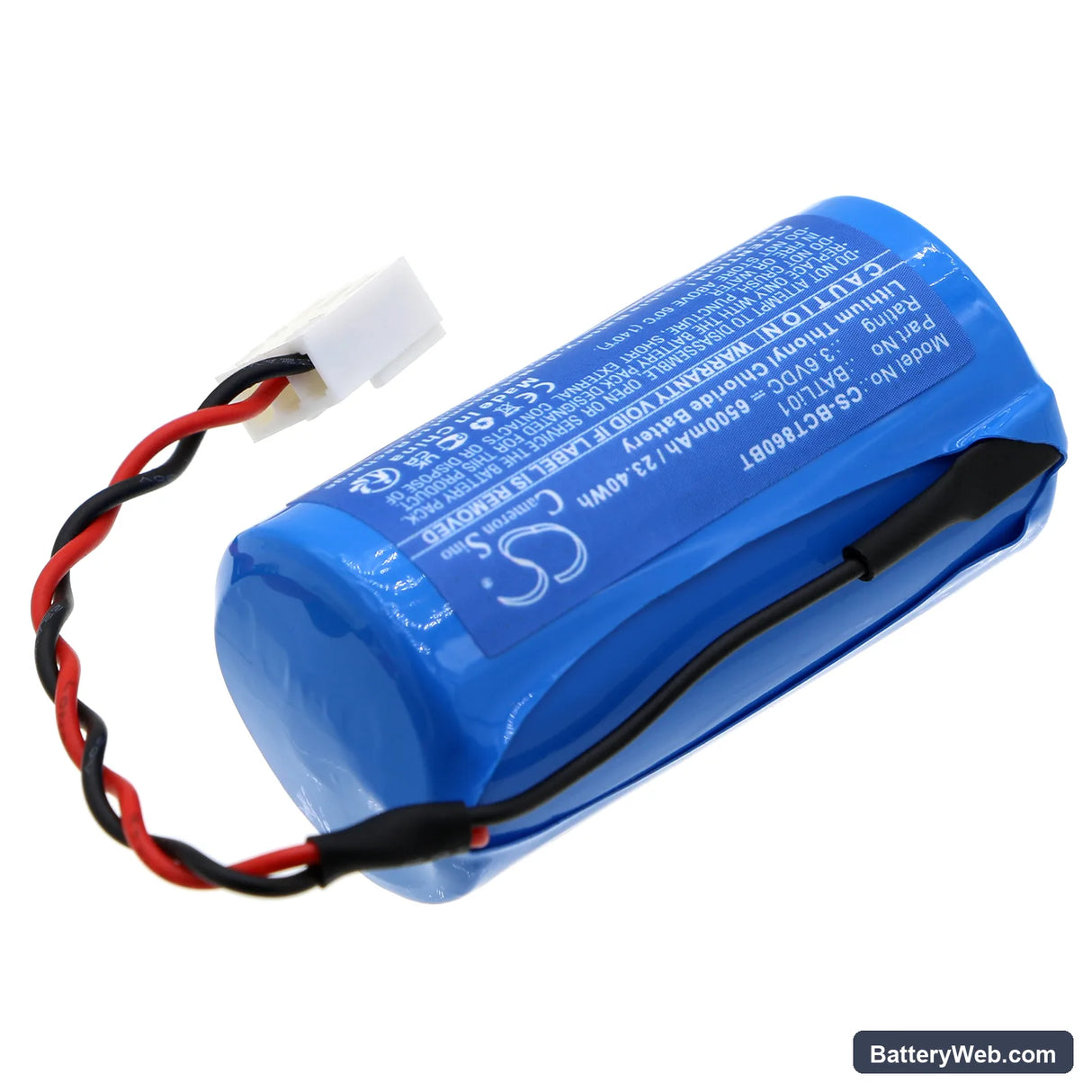 S&J FAS 8900 Replacement Battery, 3.6V, 6500mAh, Li-SOCl2 2