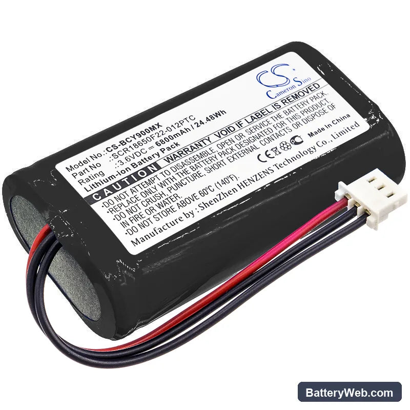 Bionet Oximete OXY9 Wave Replacement Battery, 3.6V, 6800mAh, Li-ion 1