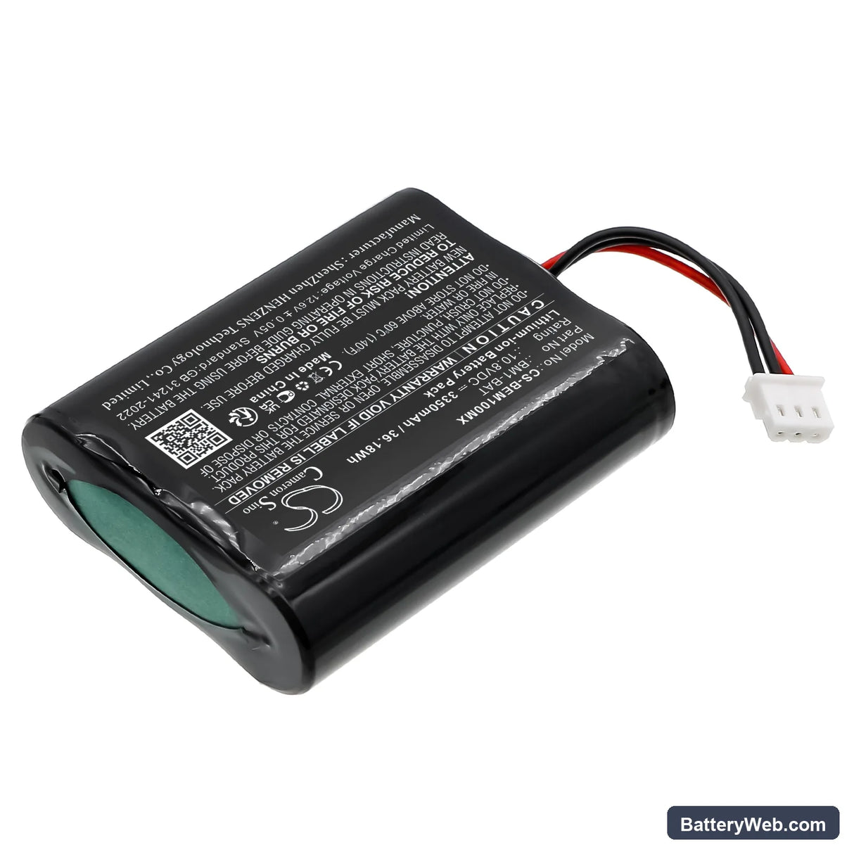 Bionet BM1 Vet Replacement Battery, 10.8V, 3350mAh, Li-ion 2