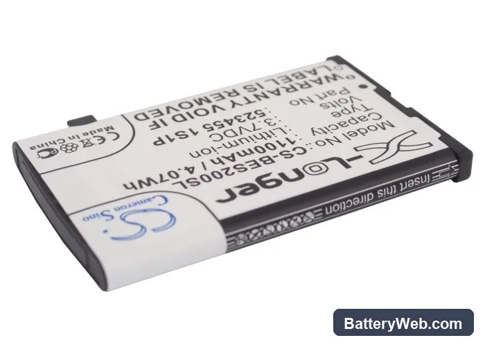 Bea-fon S200 Replacement Battery, 3.7V, 1100mAh, Li-ion 2