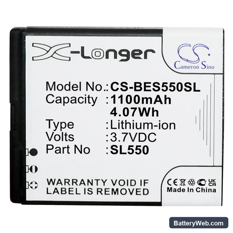 Bea-fon SL550 Replacement Battery, 3.7V, 1100mAh, Li-ion 5