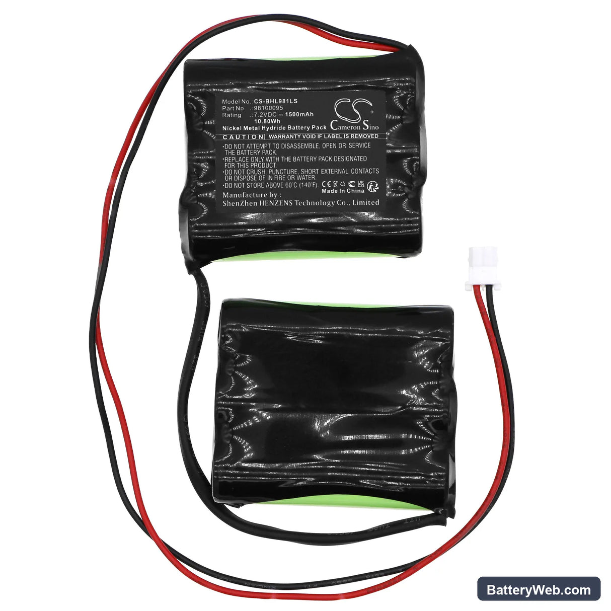 Beghelli 415391001 Replacement Battery, 7.2V, 1500mAh, Ni-MH 3