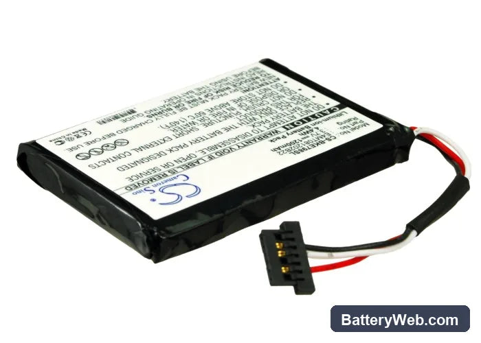 Becker Traffic Assist Highspeed II 7988 Replacement Battery, 3.7V, 1200mAh, Li-ion 3