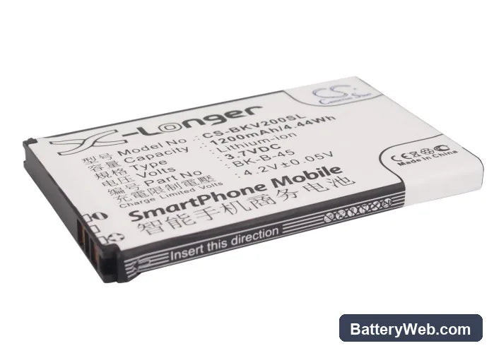 BBK VIVO S1 Replacement Battery, 3.7V, 1200mAh, Li-ion 1