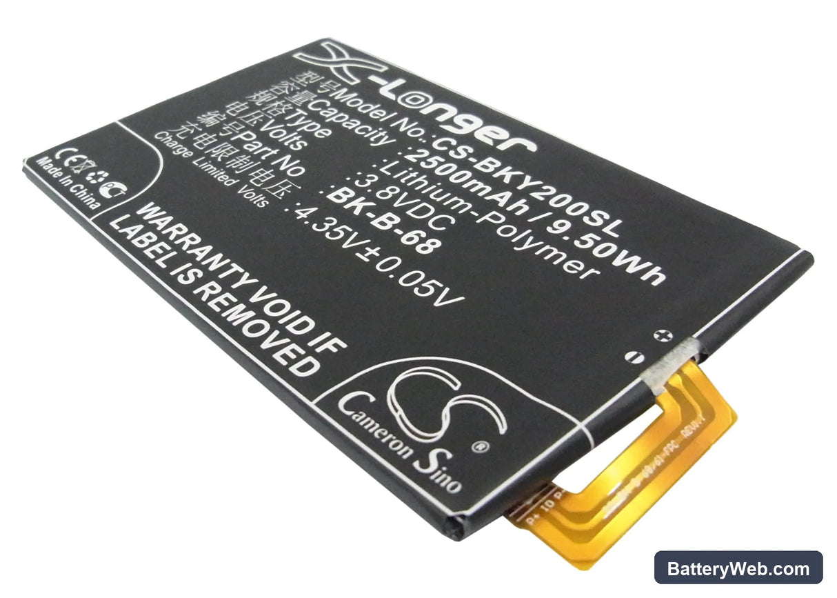 BBK VIVO Y20 Replacement Battery, 3.8V, 2500mAh, Li-Polymer 1