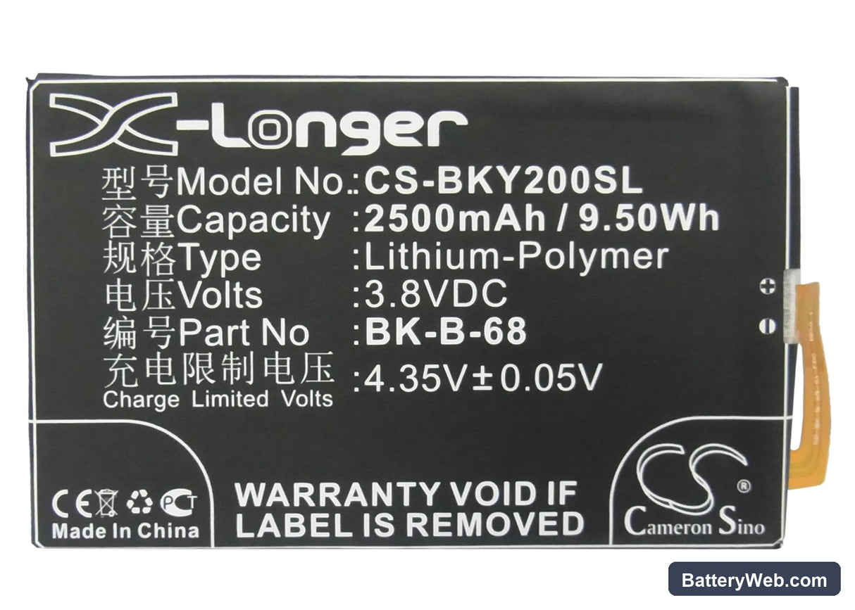 BBK VIVO Y20 Replacement Battery, 3.8V, 2500mAh, Li-Polymer 5