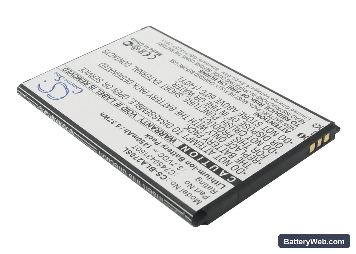 BLU Advance 4.0 Replacement Battery, 3.7V, 1450mAh, Li-ion 2