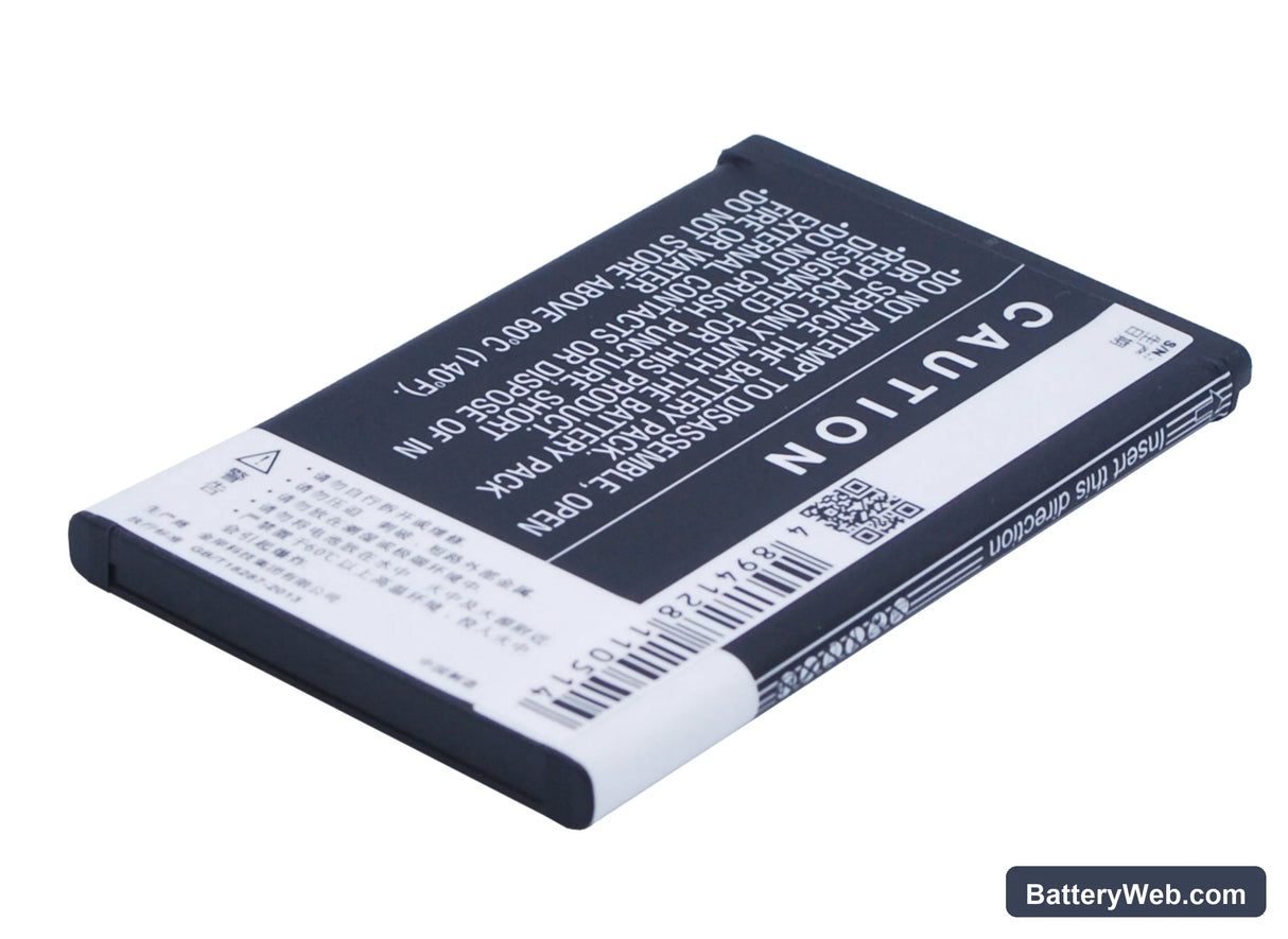 BLU Dash Replacement Battery, 3.7V, 1450mAh, Li-ion 4