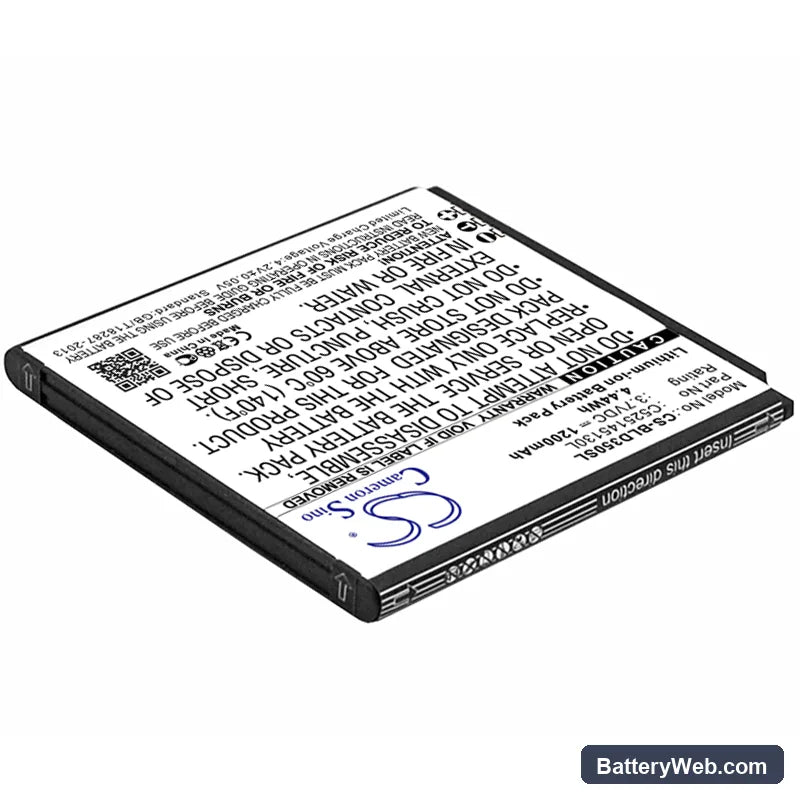 BLU Neo 3.5 Replacement Battery, 3.7V, 1200mAh, Li-ion 2