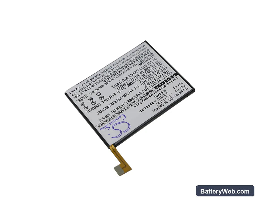 BLU Studio C Super Camera Replacement Battery, 3.8V, 2500mAh, Li-Polymer 2