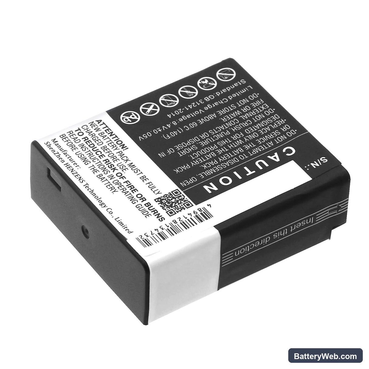 Panasonic Lumix DMC-GF6 Replacement Battery, 7.4V, 980mAh, Li-ion 4