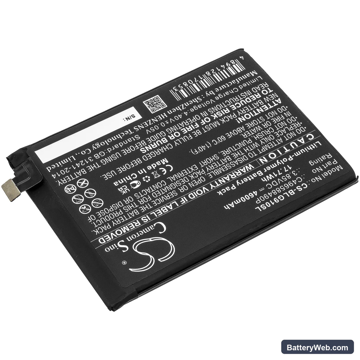 BLU G91 Pro Replacement Battery, 3.85V, 4600mAh, Li-Polymer 2