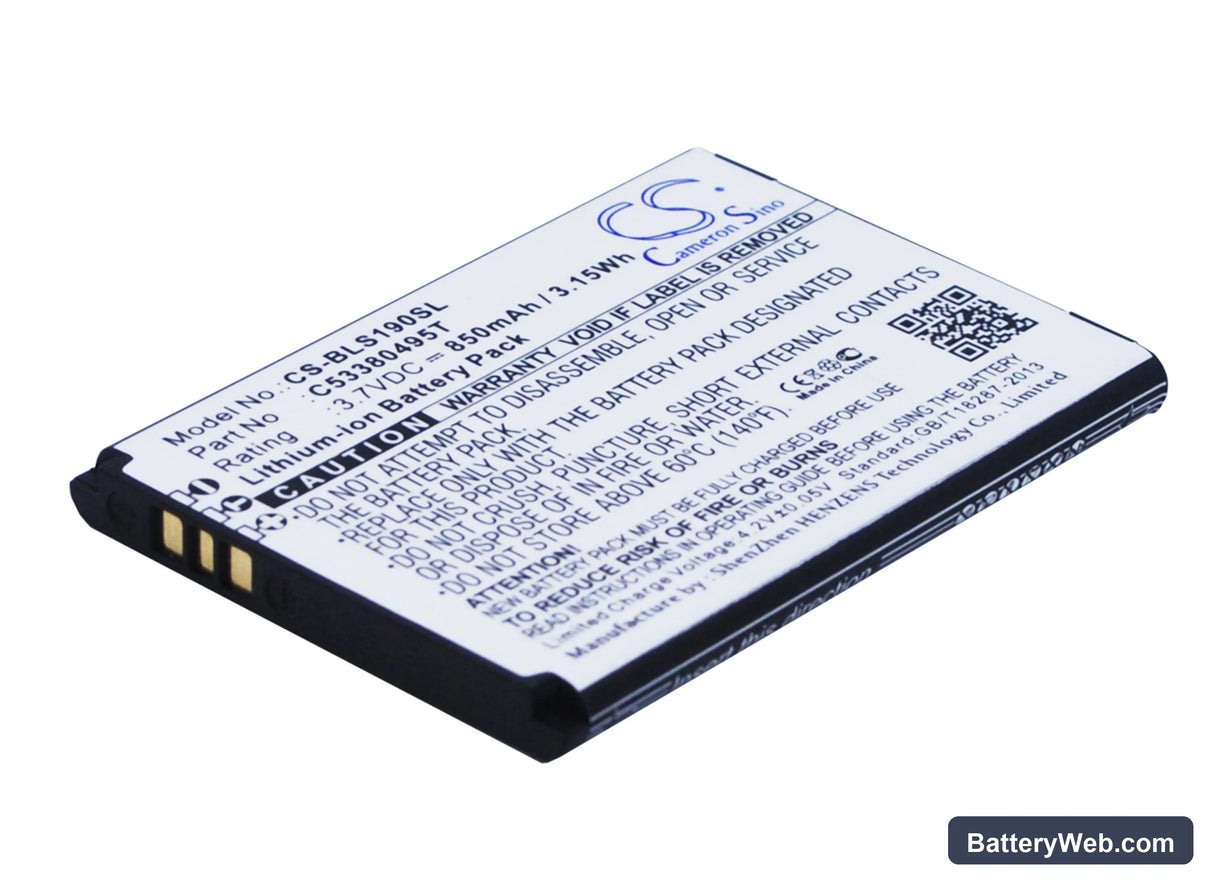 BLU HERO Replacement Battery, 3.7V, 850mAh, Li-ion 1