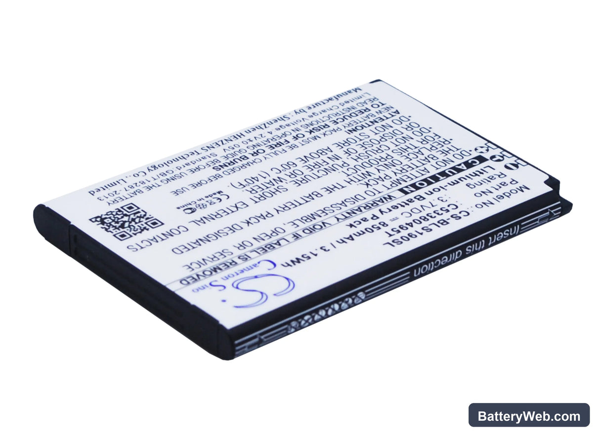 BLU HERO Replacement Battery, 3.7V, 850mAh, Li-ion 2