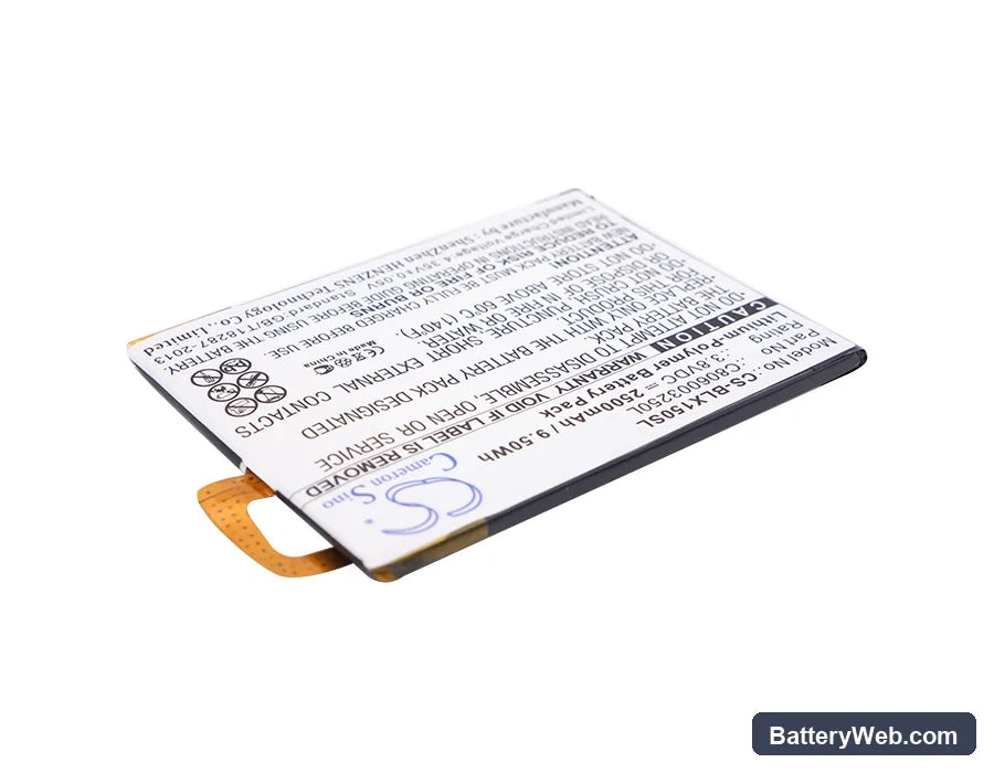 BLU Win HD 5.5" Replacement Battery, 3.8V, 2500mAh, Li-Polymer 2