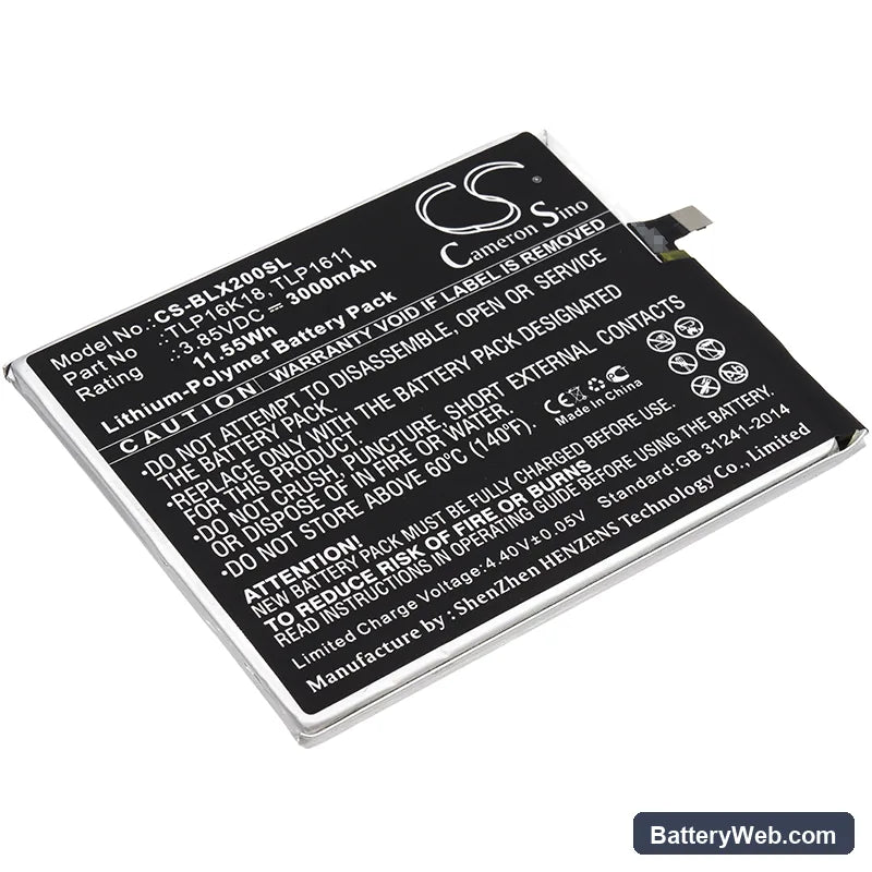 BLU Life One X2 Replacement Battery, 3.85V, 3000mAh, Li-Polymer 1