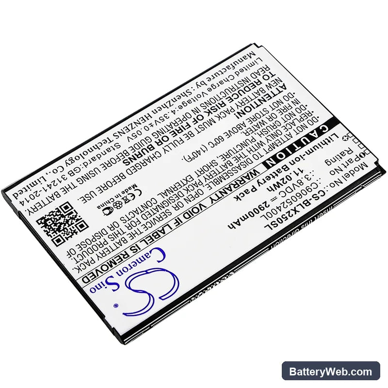 BLU Energy X2 Replacement Battery, 3.8V, 2900mAh, Li-ion 2