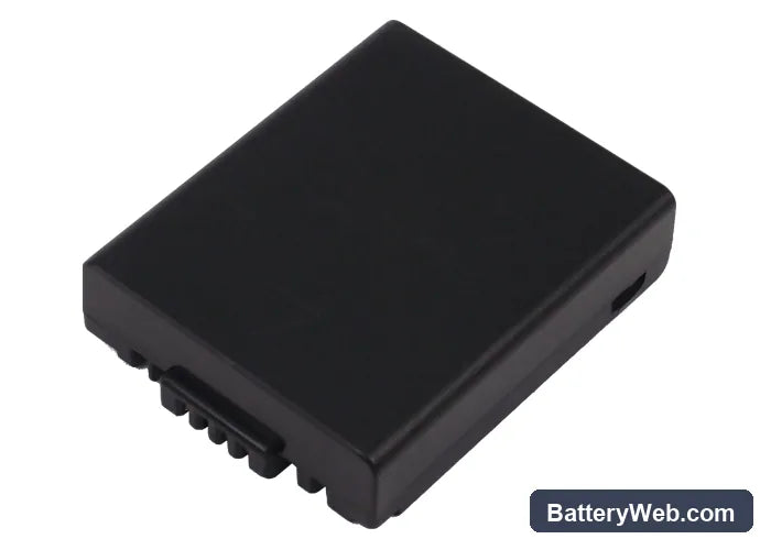 Panasonic Lumix DMC-FZ1 Replacement Battery, 7.4V, 680mAh, Li-ion 3