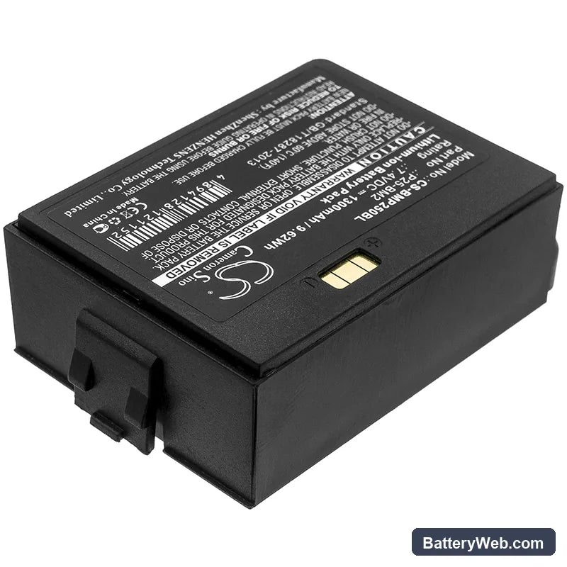 Blue Bamboo P25 Replacement Battery, 7.4V, 1300mAh, Li-ion 2