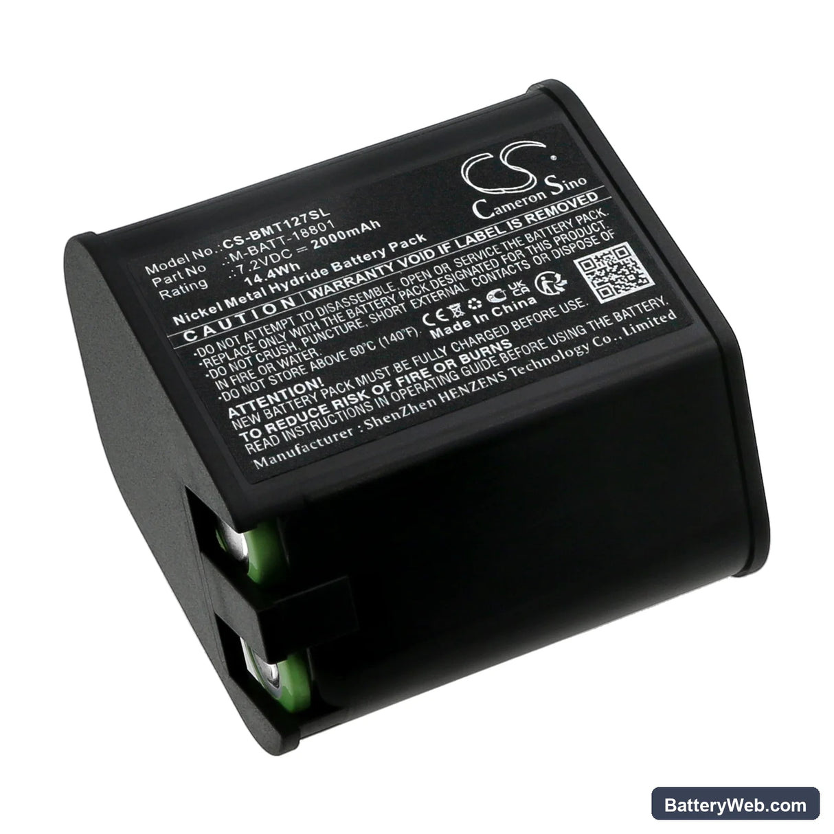 Brady TLS PC Link Replacement Battery, 7.2V, 2000mAh, Ni-MH 1