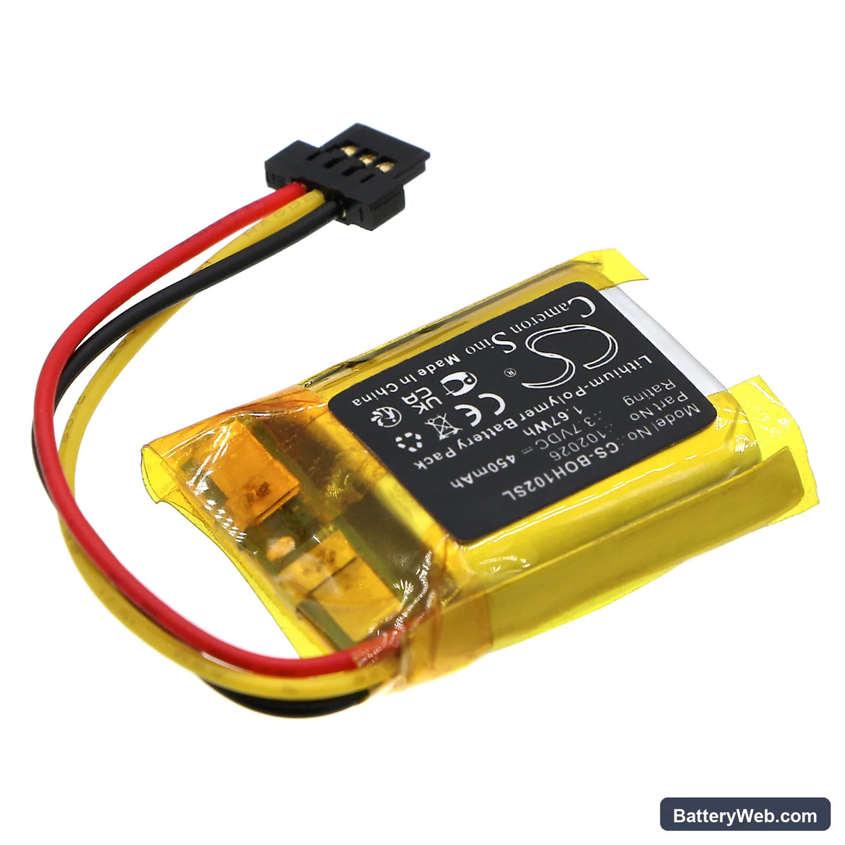 Bang & Olufsen Beoplay EQ Charging Case Replacement Battery, 3.7V, 450mAh, Li-Polymer 2