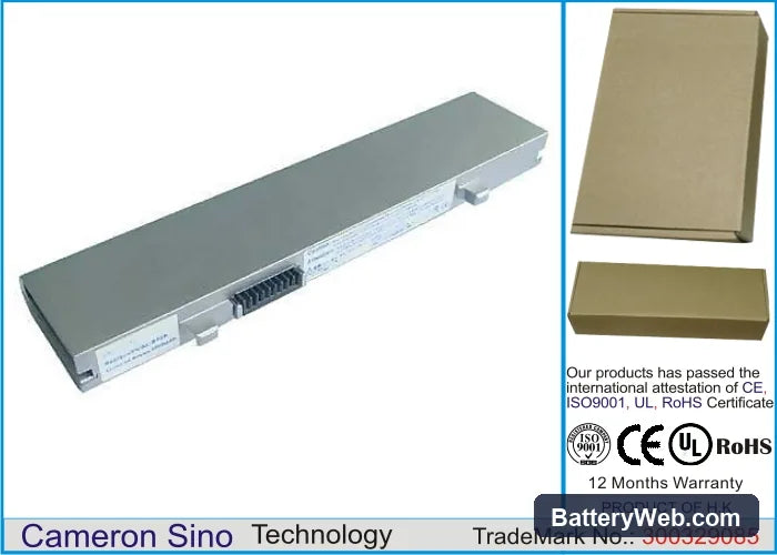 Sony VAIO PCG-GRX1P Replacement Battery, 14.8V, 2600mAh, Li-ion 1