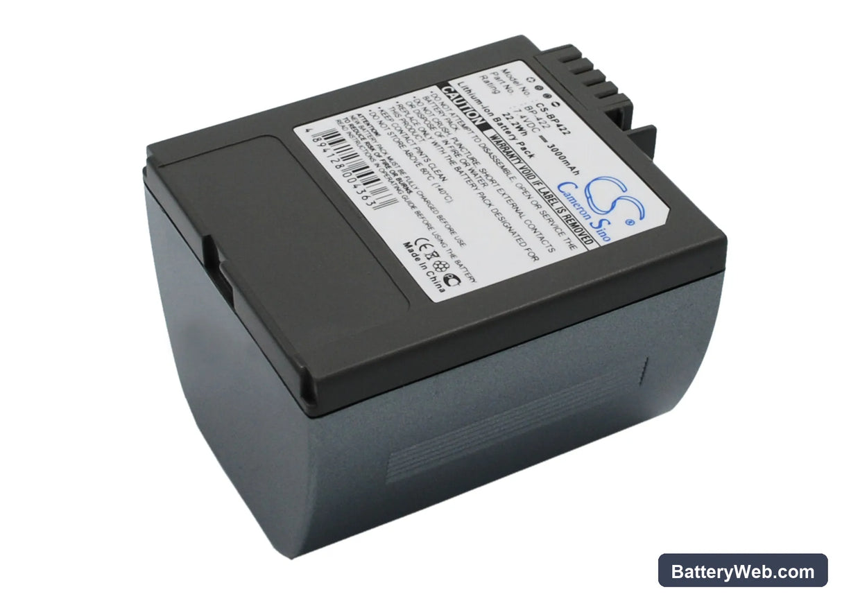 Canon DM-MV3 Replacement Battery, 7.4V, 3000mAh, Li-ion 3