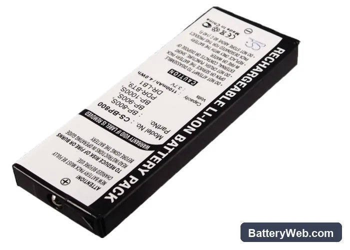 Sharp MD-MS301 Replacement Battery, 3.7V, 1000mAh, Li-ion 2