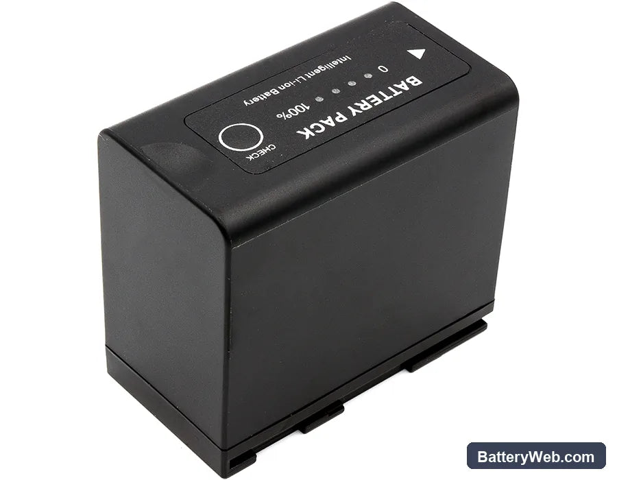 Canon XF100 Replacement Battery, 7.4V, 7800mAh, Li-ion 3