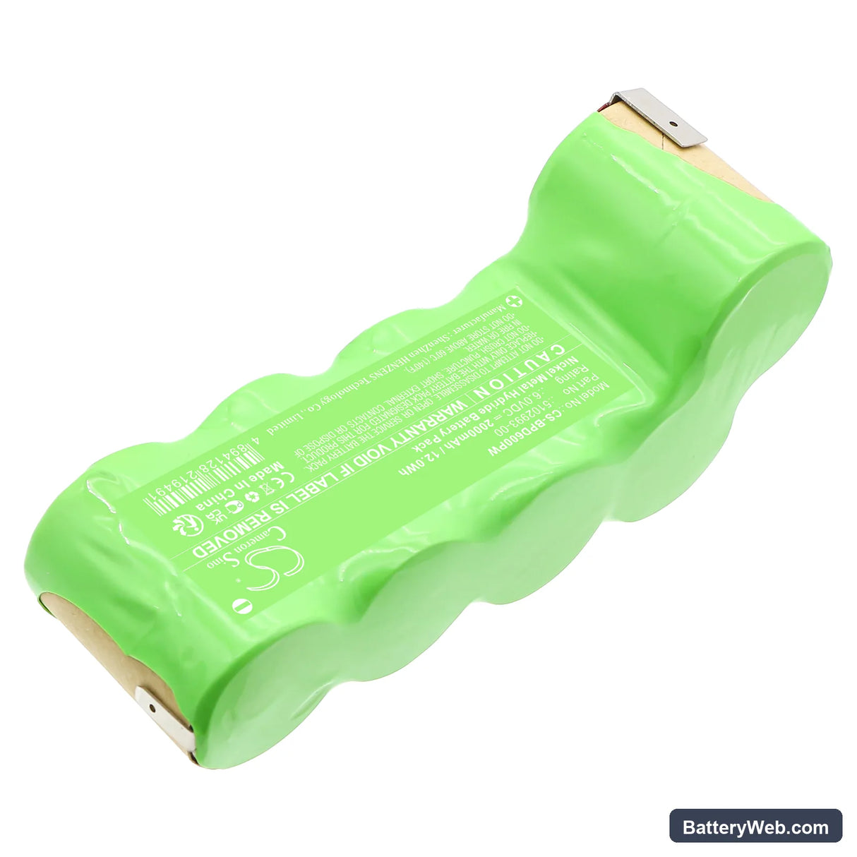 Black & Decker PD600 Replacement Battery, 6V, 2000mAh, Ni-MH 2