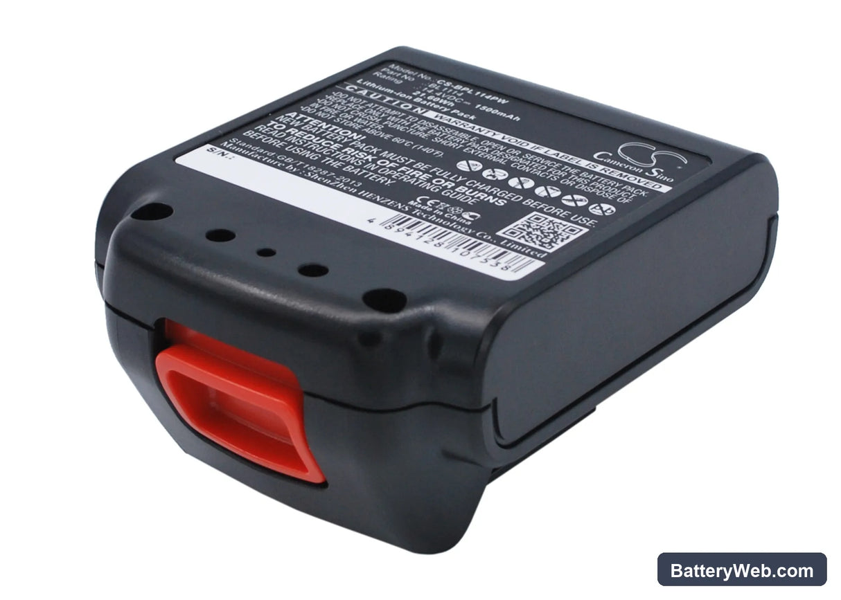 Black & Decker ASL146BT12A Replacement Battery, 14.4V, 1500mAh, Li-ion 2