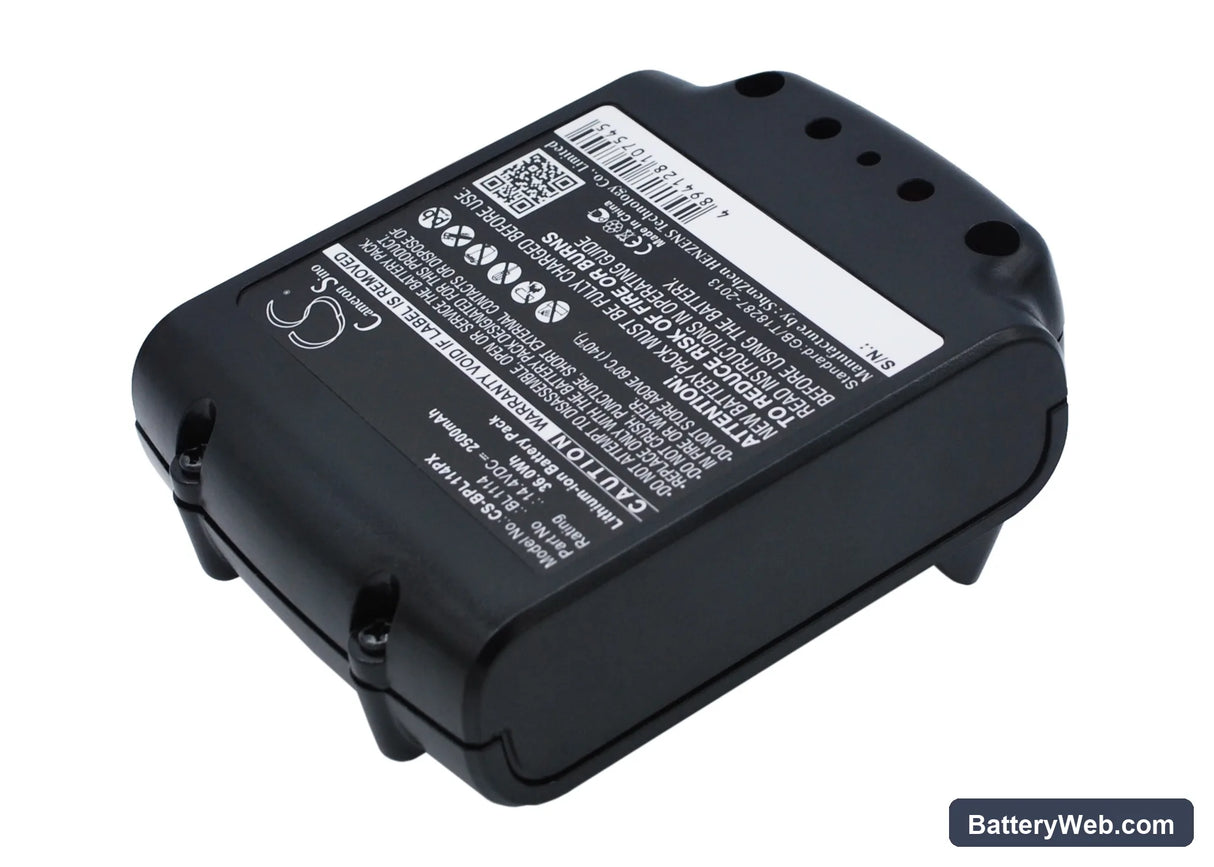 Black & Decker ASL146BT12A Replacement Battery, 14.4V, 2500mAh, Li-ion 3