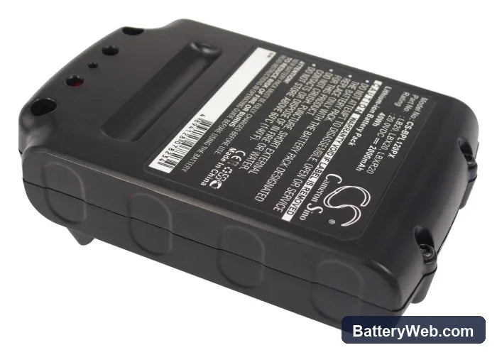 Porter Cable PCC600 Replacement Battery, 20V, 2000mAh, Li-ion 4