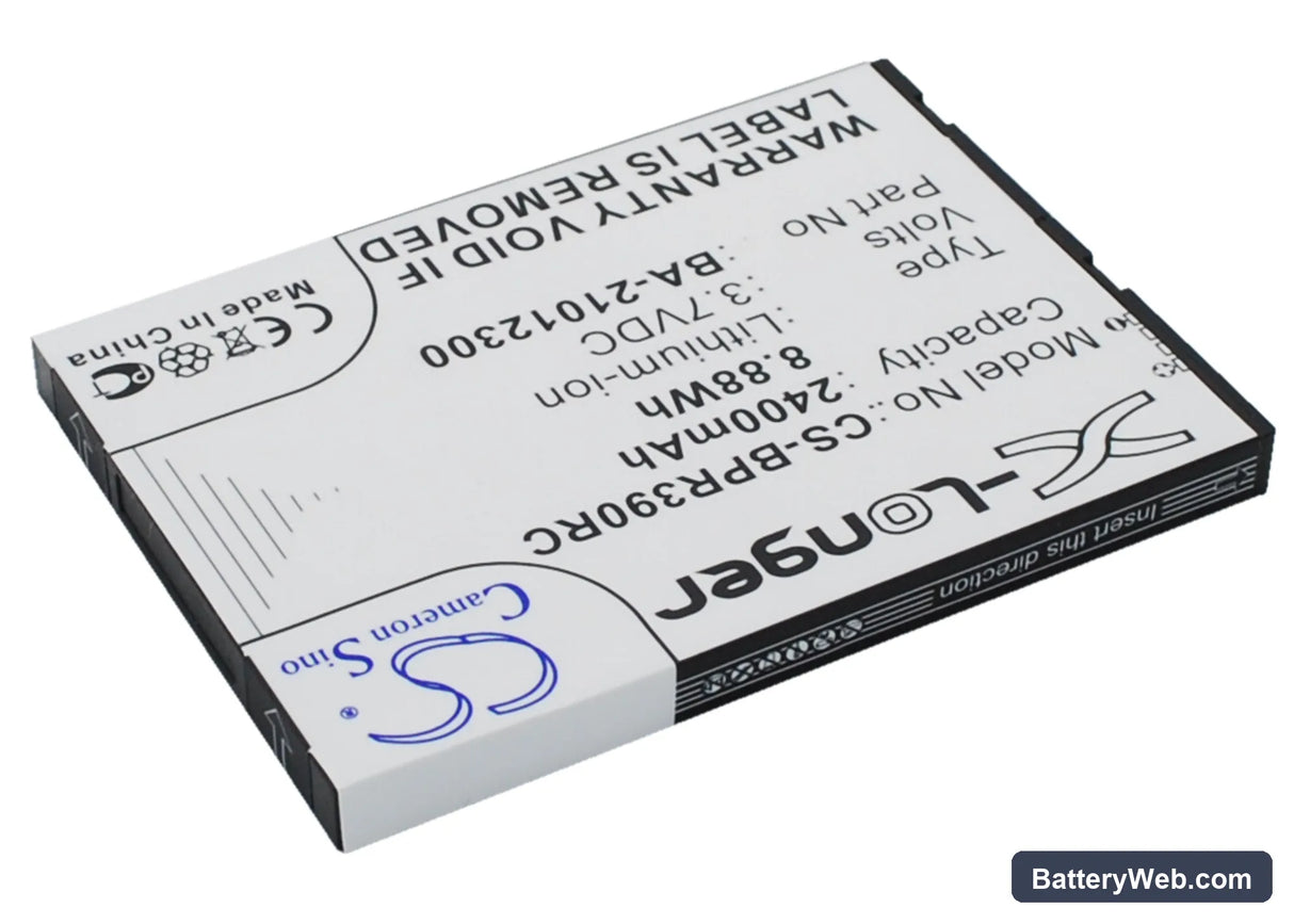BandRich BandLuxe PR39 Replacement Battery, 3.7V, 2400mAh, Li-ion 3