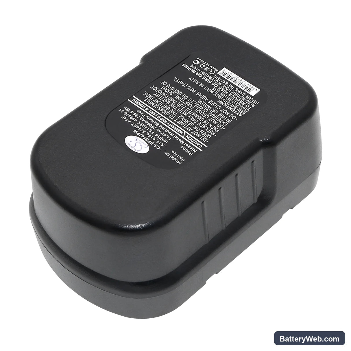 Black & Decker BDG14SF-2 Replacement Battery, 14.4V, 2000mAh, Ni-MH 4