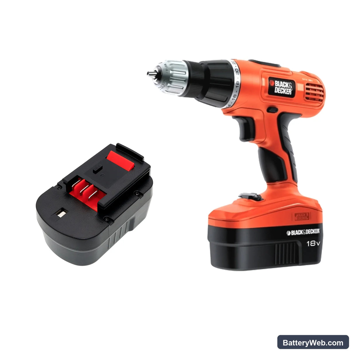 Black & Decker BDG14SF-2 Replacement Battery, 14.4V, 2000mAh, Ni-MH 6