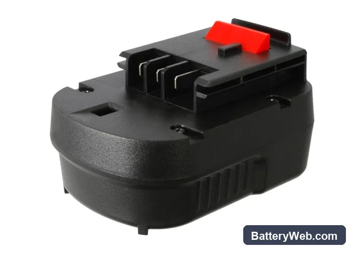 Black & Decker BD12PSK Replacement Battery, 12V, 1500mAh, Ni-MH 3