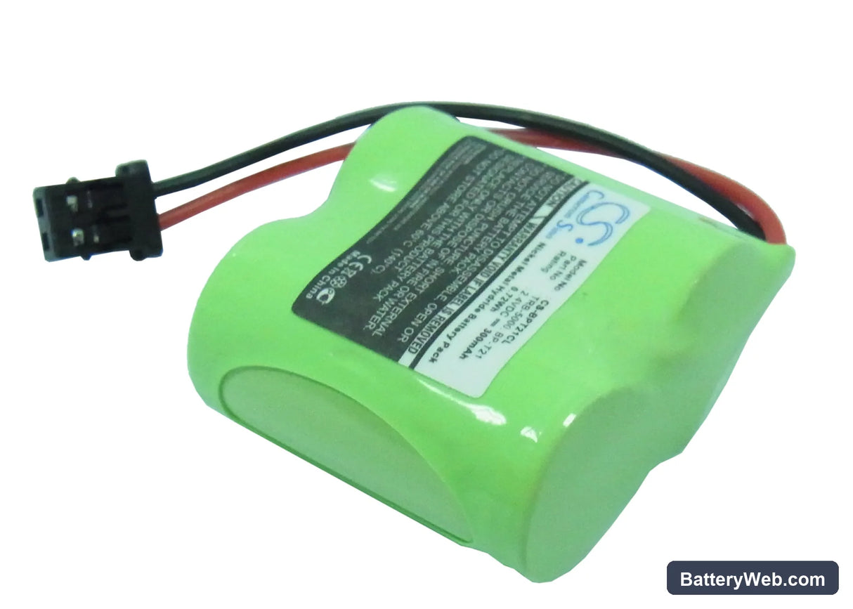 Uniden BBTY-0324001 Replacement Battery, 2.4V, 300mAh, Ni-MH 2