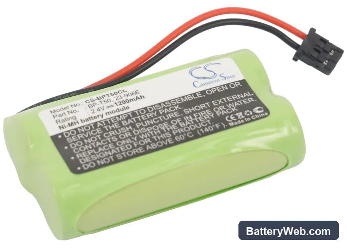 Radio Shack 960-1943 Replacement Battery, 2.4V, 1200mAh, Ni-MH 1