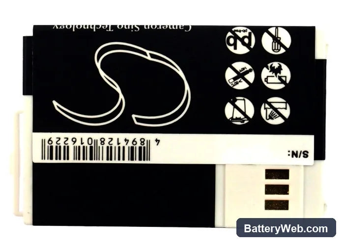 Siemens M300 Replacement Battery, 3.7V, 700mAh, Li-ion 5