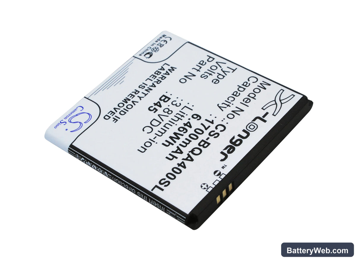 Malata i10 Replacement Battery, 3.8V, 1700mAh, Li-Polymer 2