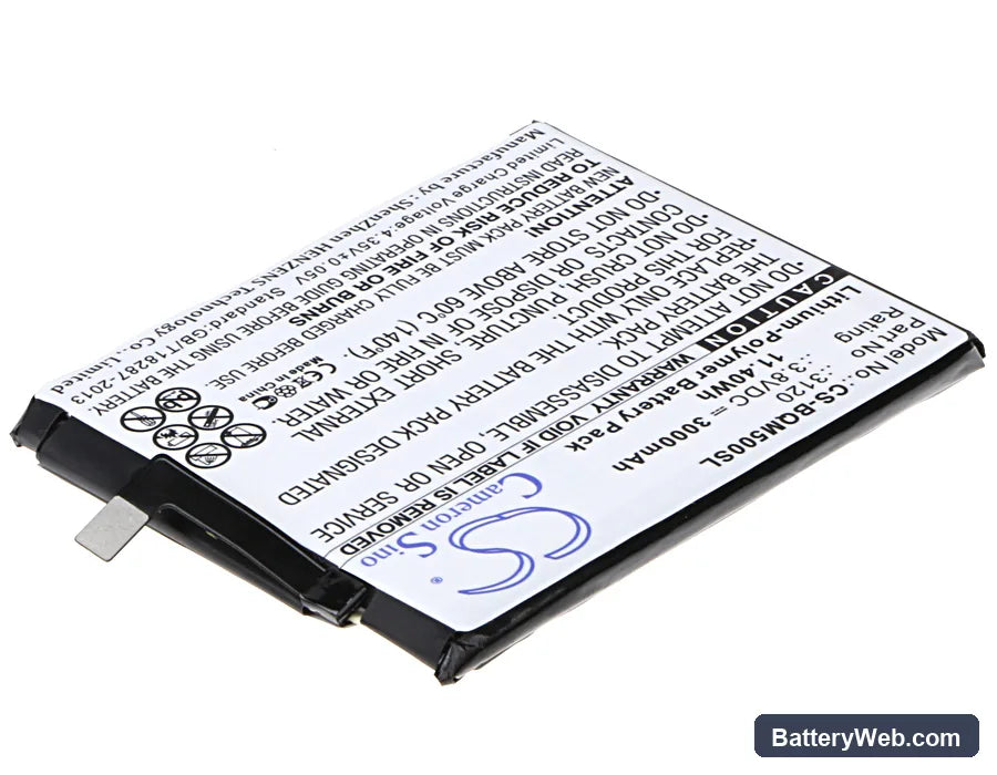 BQ Aquaris M5 Replacement Battery, 3.8V, 3000mAh, Li-Polymer 2
