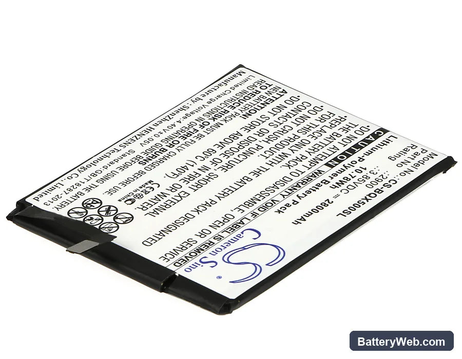 BQ Aquaris X5 Replacement Battery, 3.85V, 2800mAh, Li-Polymer 2